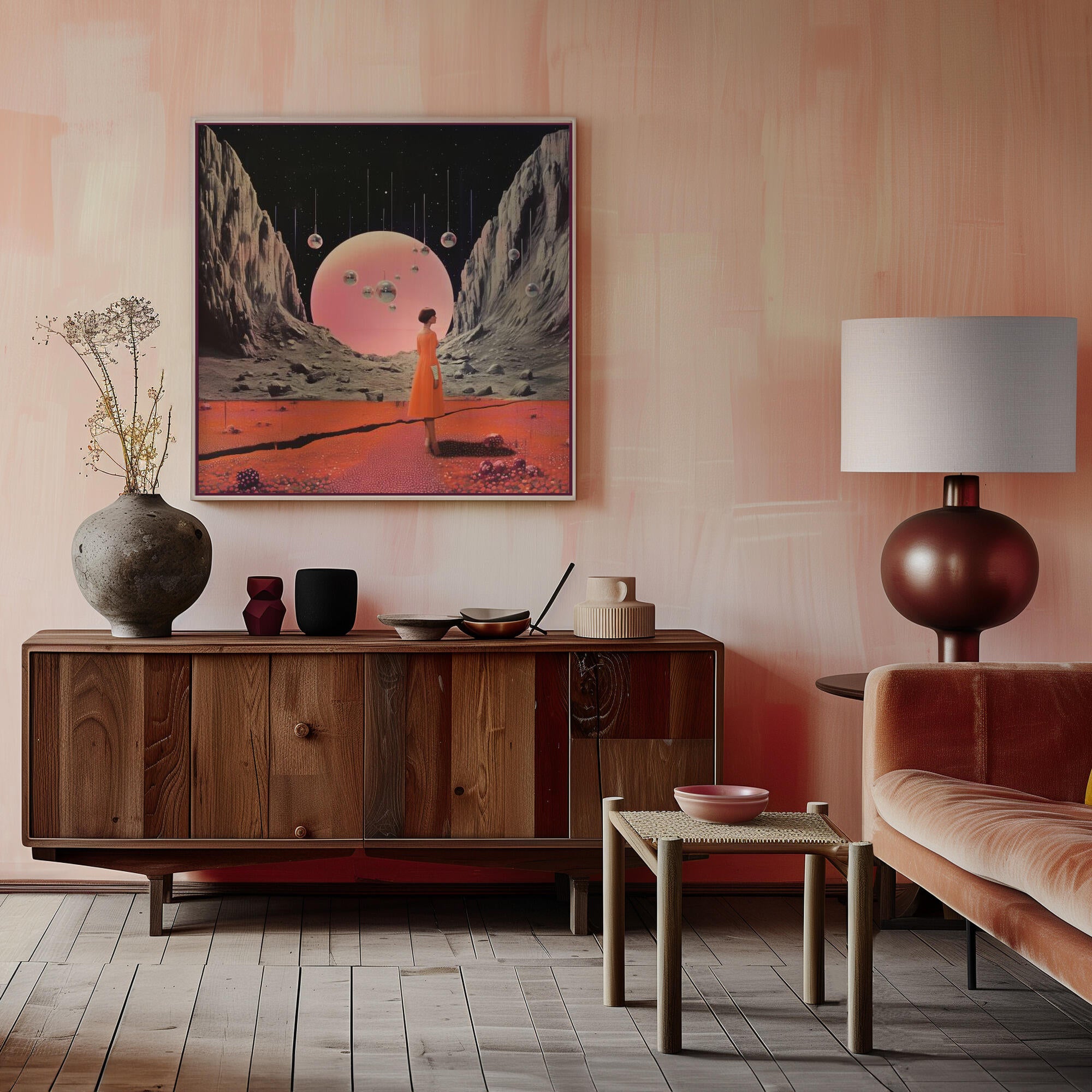 Round Space Collage Art