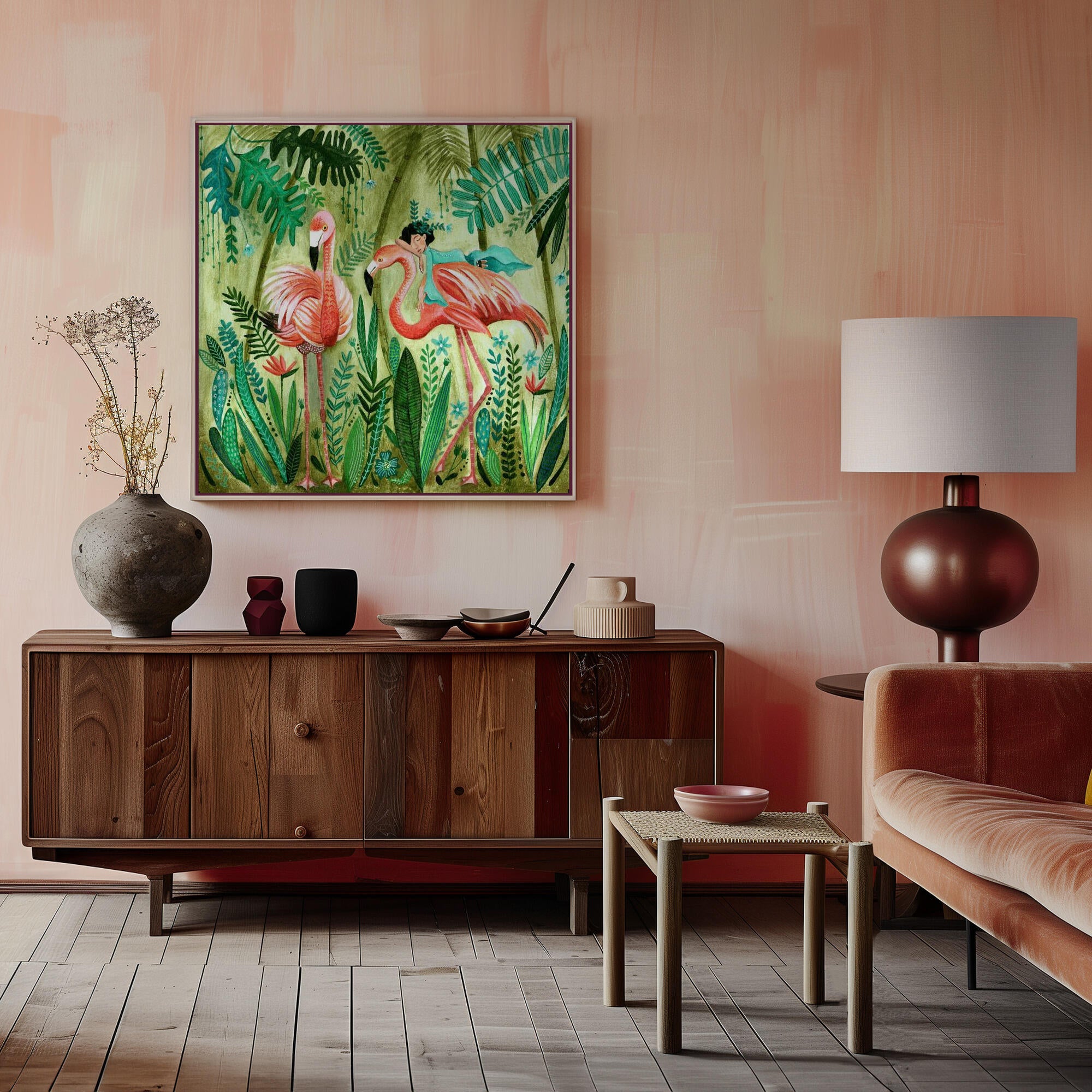 Flamingo jungle