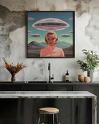 UFO Barbie Collage Art