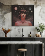 A Woman with Cosmic Elements