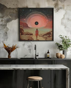 Through Time and Space Collage Art