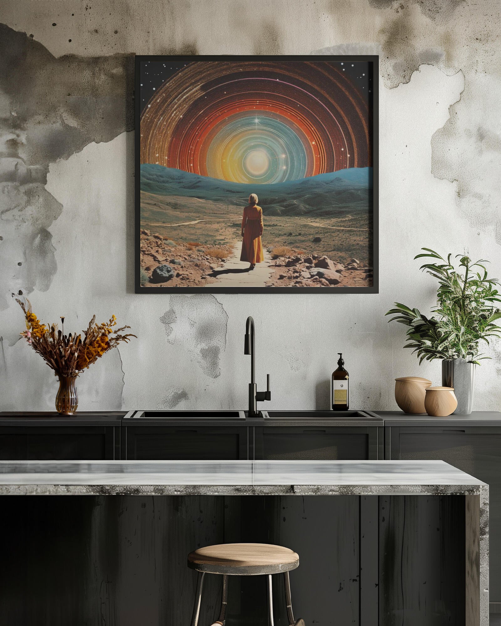 Into The Unknown Collage Art