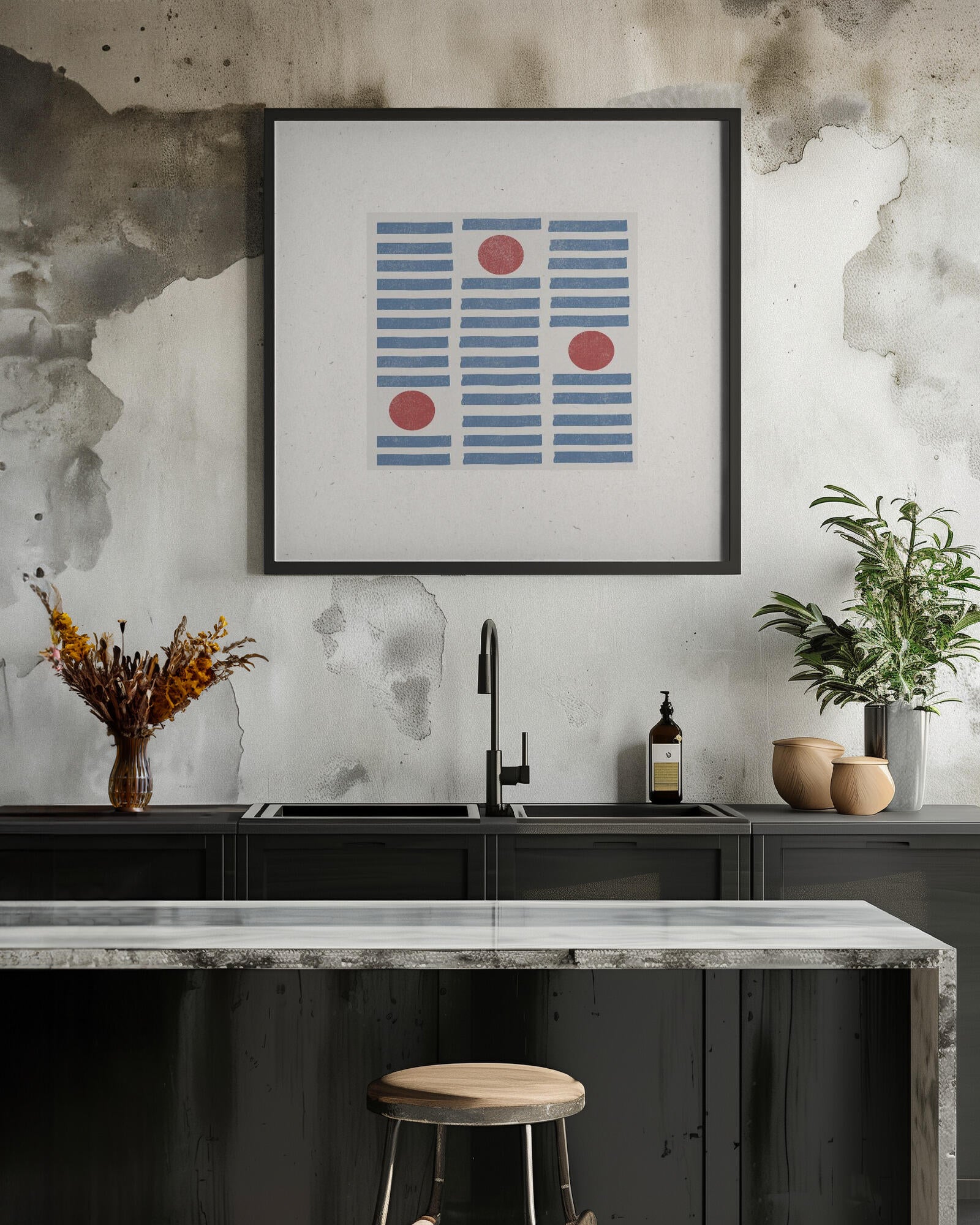Red Circles, Blue Lines