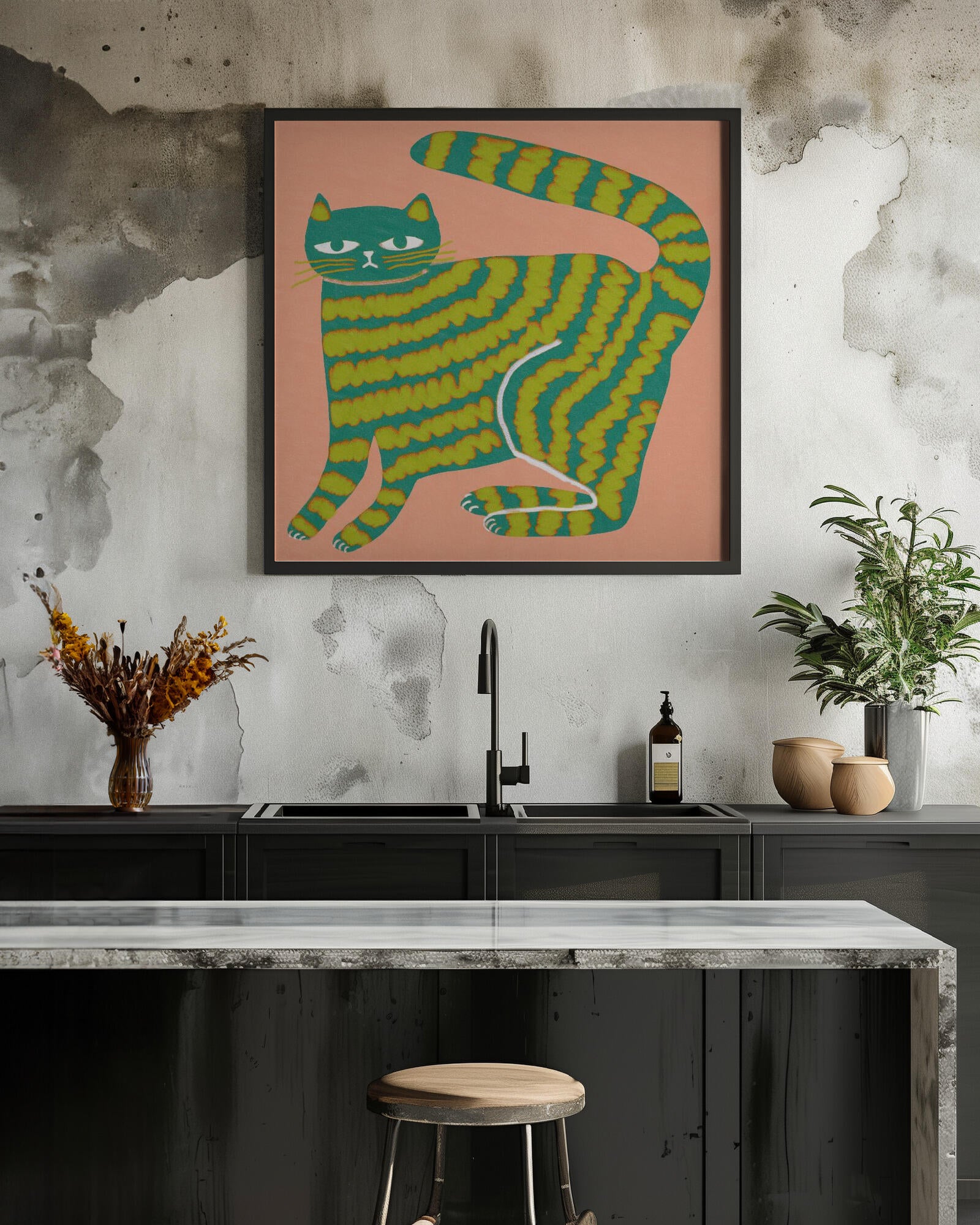 Cat with stripes
