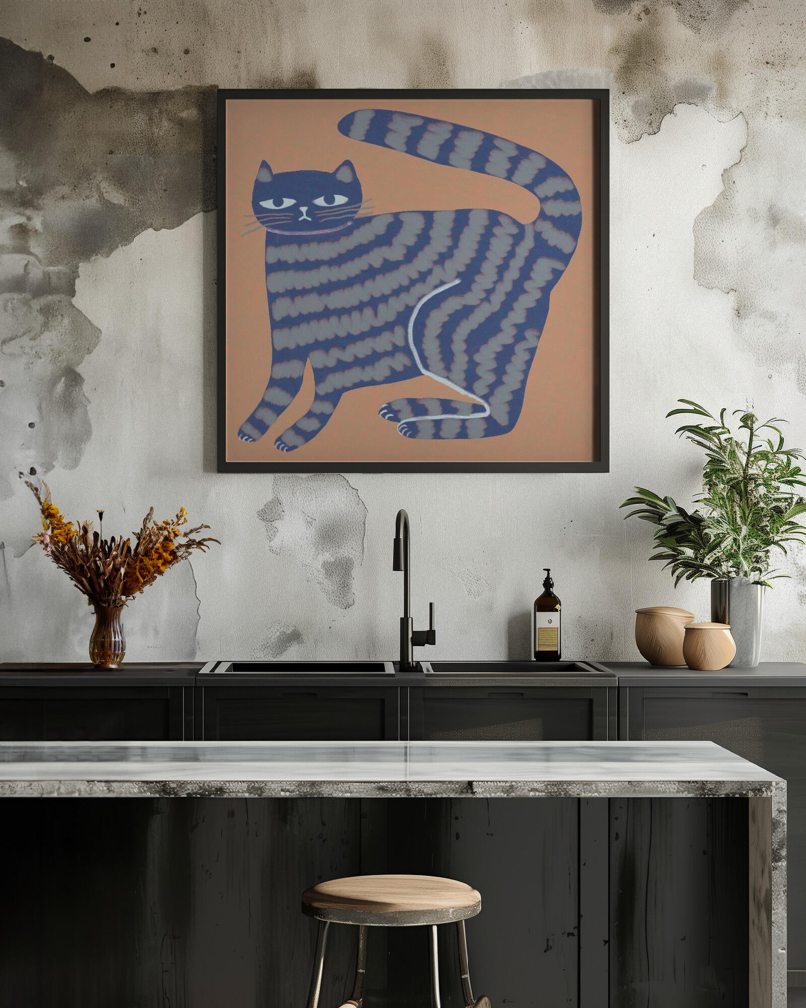 Cat with stripes