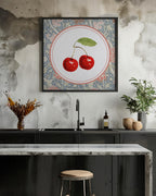 Vintage Cherry Botanical Pattern