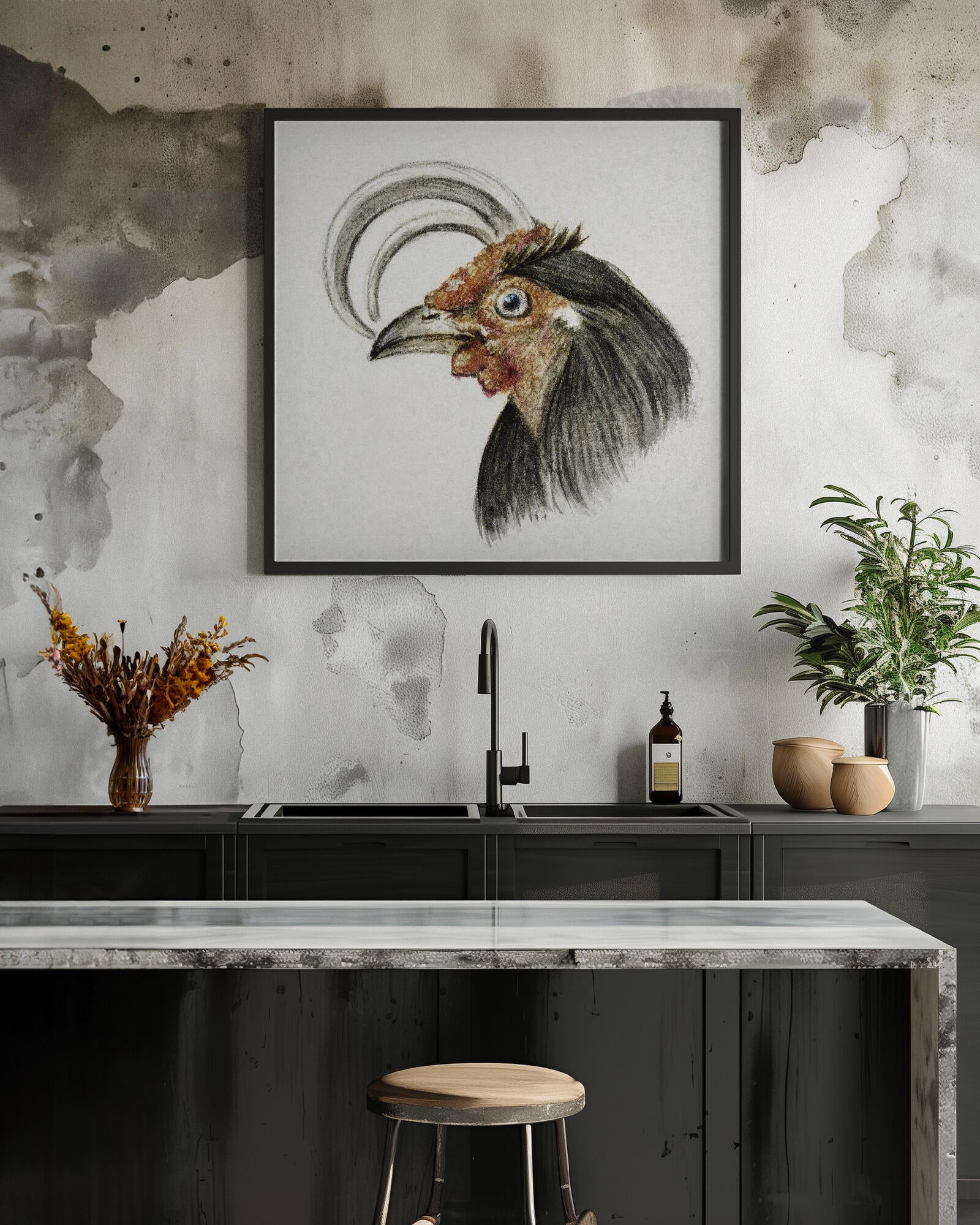 Head of a Rooster (1816)