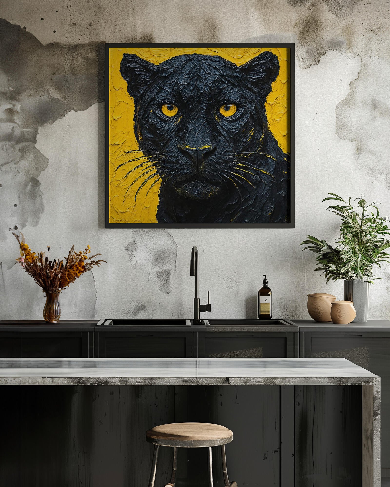 Textured Black Panther
