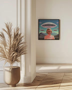 UFO Barbie Collage Art