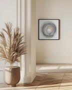 Calm Circles with Muted Gray and Beige Tones