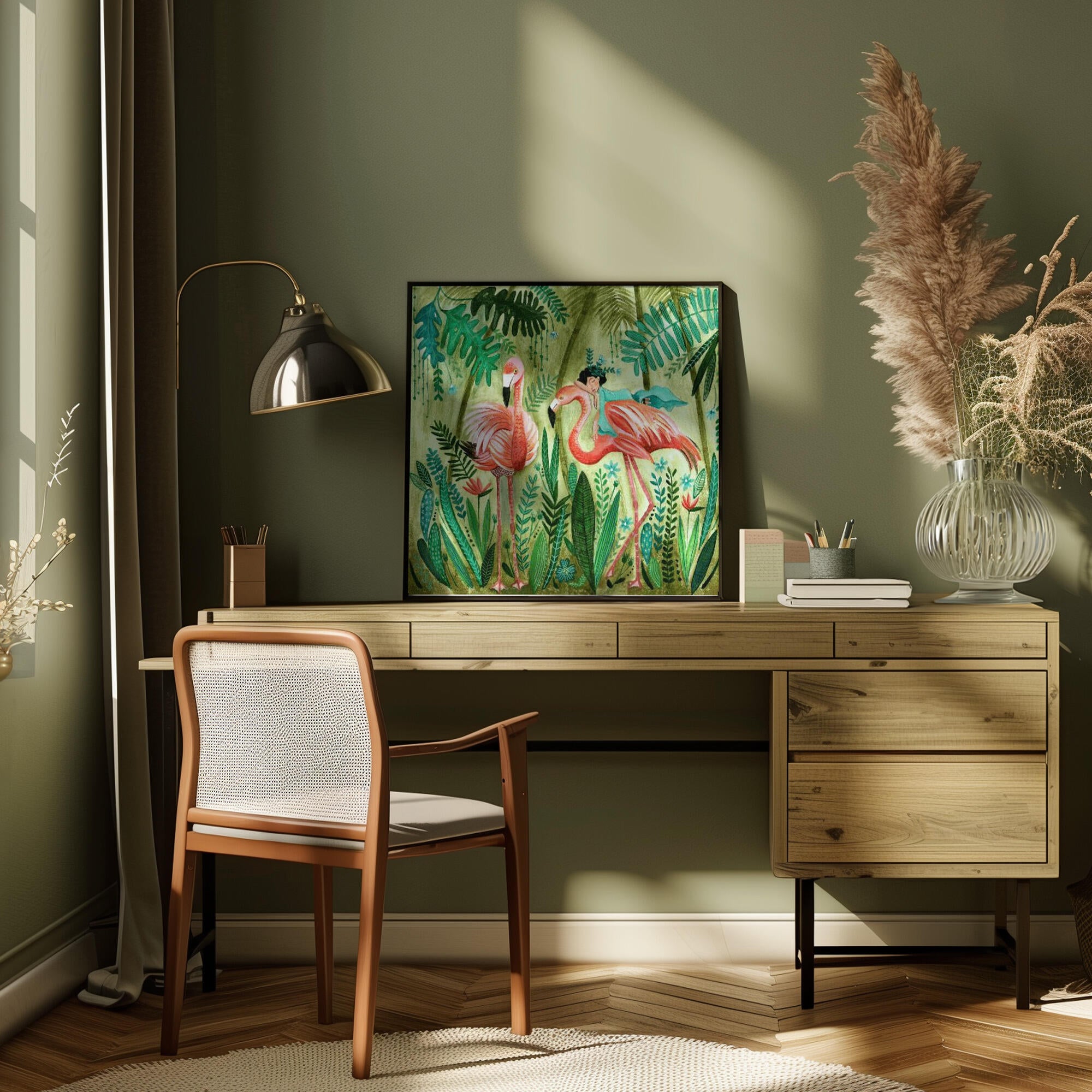 Flamingo jungle