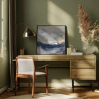 Layers of Blue Gray and Gold Tones