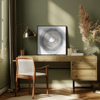 Calm Circles with Muted Gray and Beige Tones