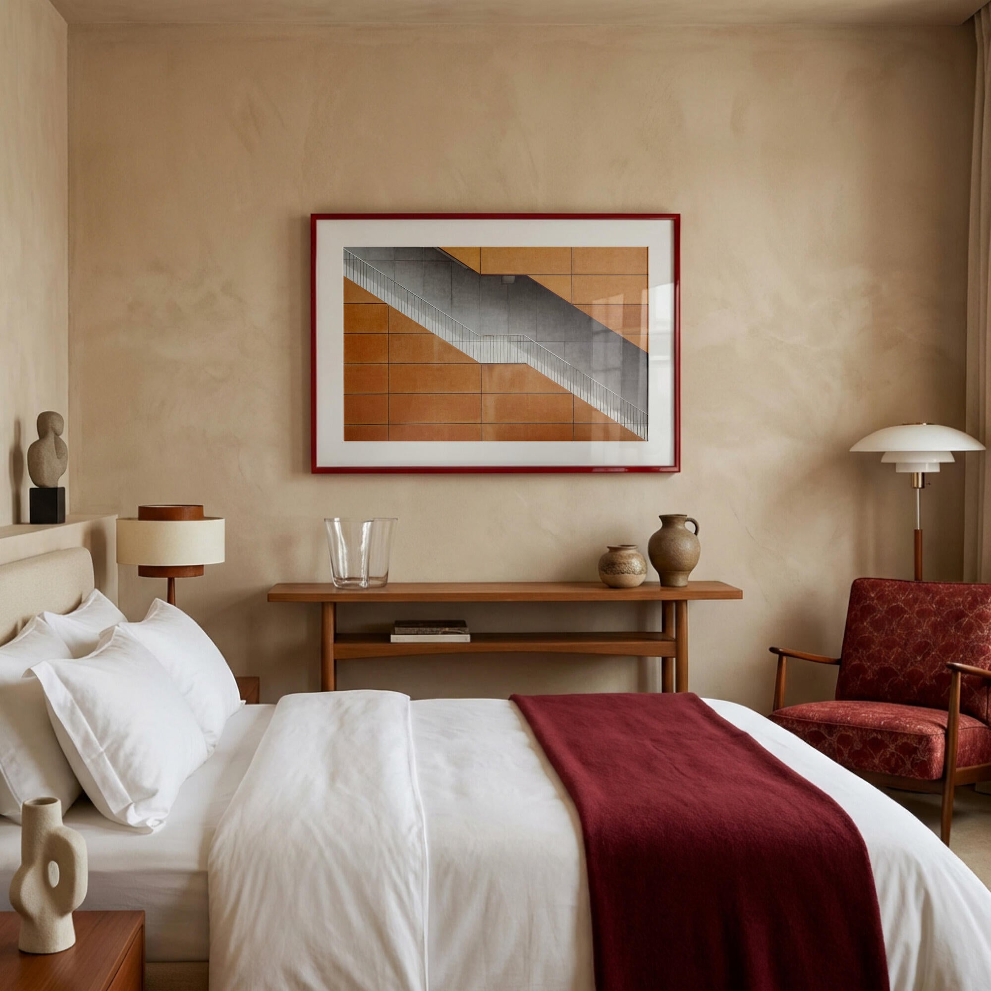 Orange Diagonal Staircase