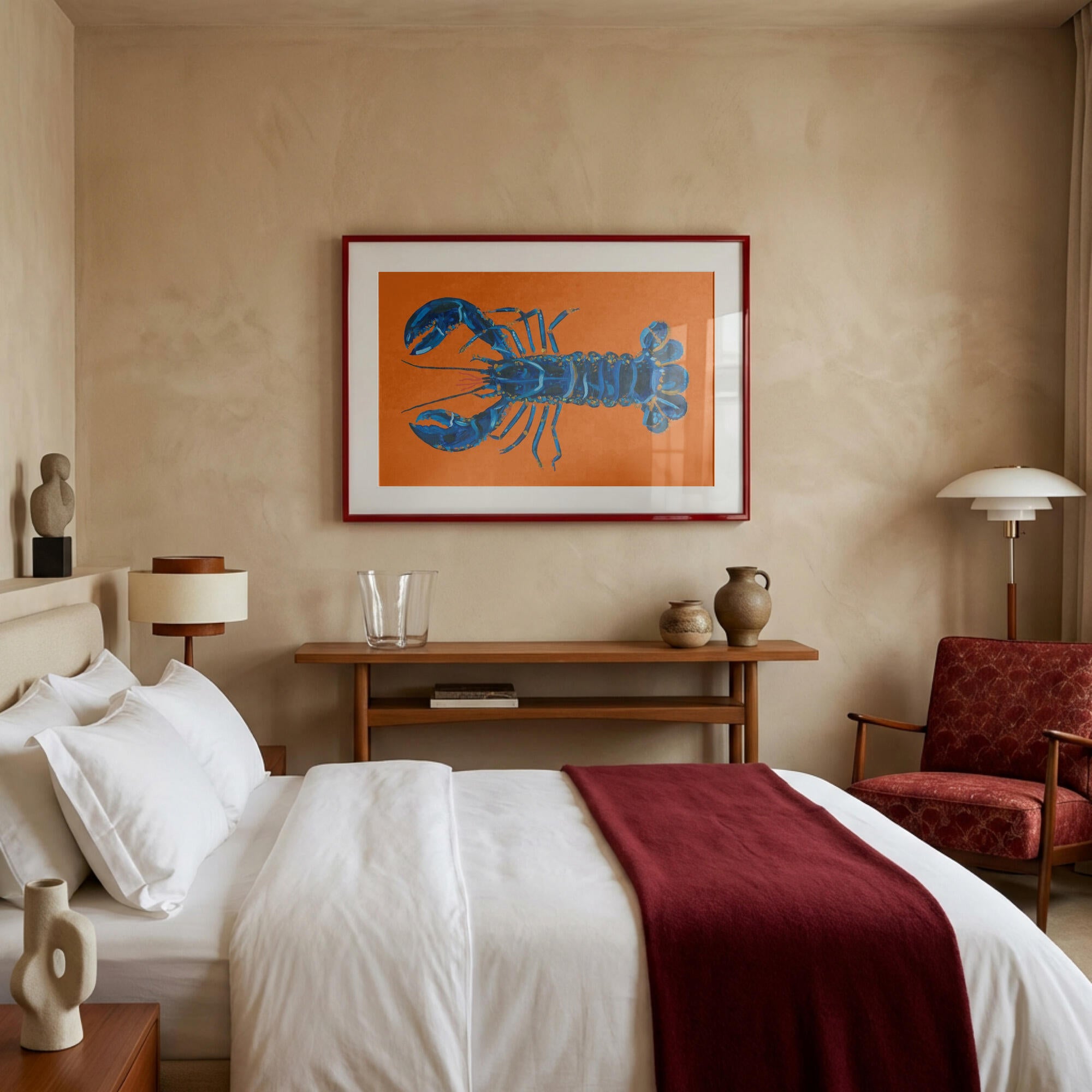 Lobster On Orange
