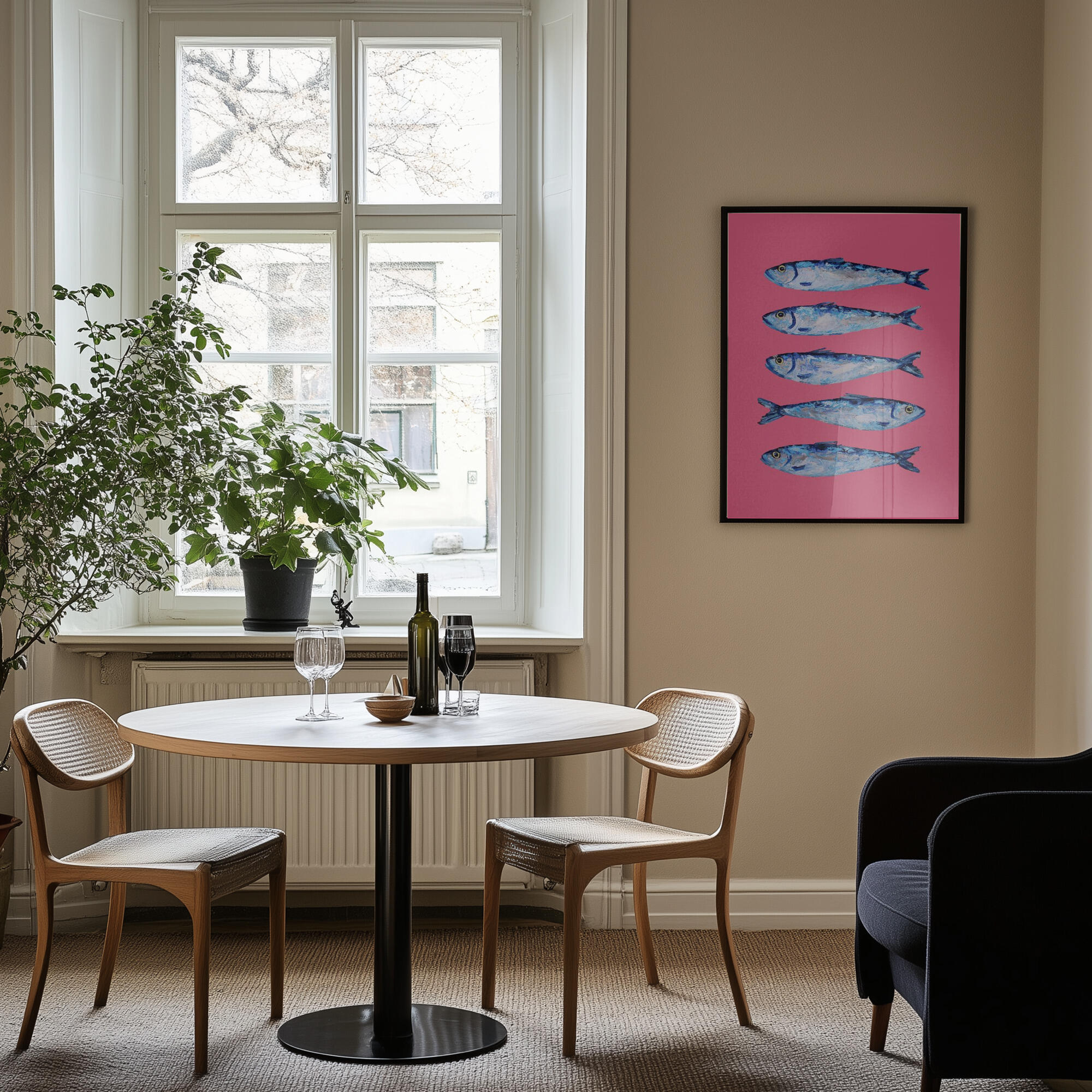 Sardines on Pink