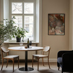 Organic Shapes in Earthy Tones of Brown and Green