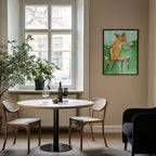 Mr. Fox drinking red wine