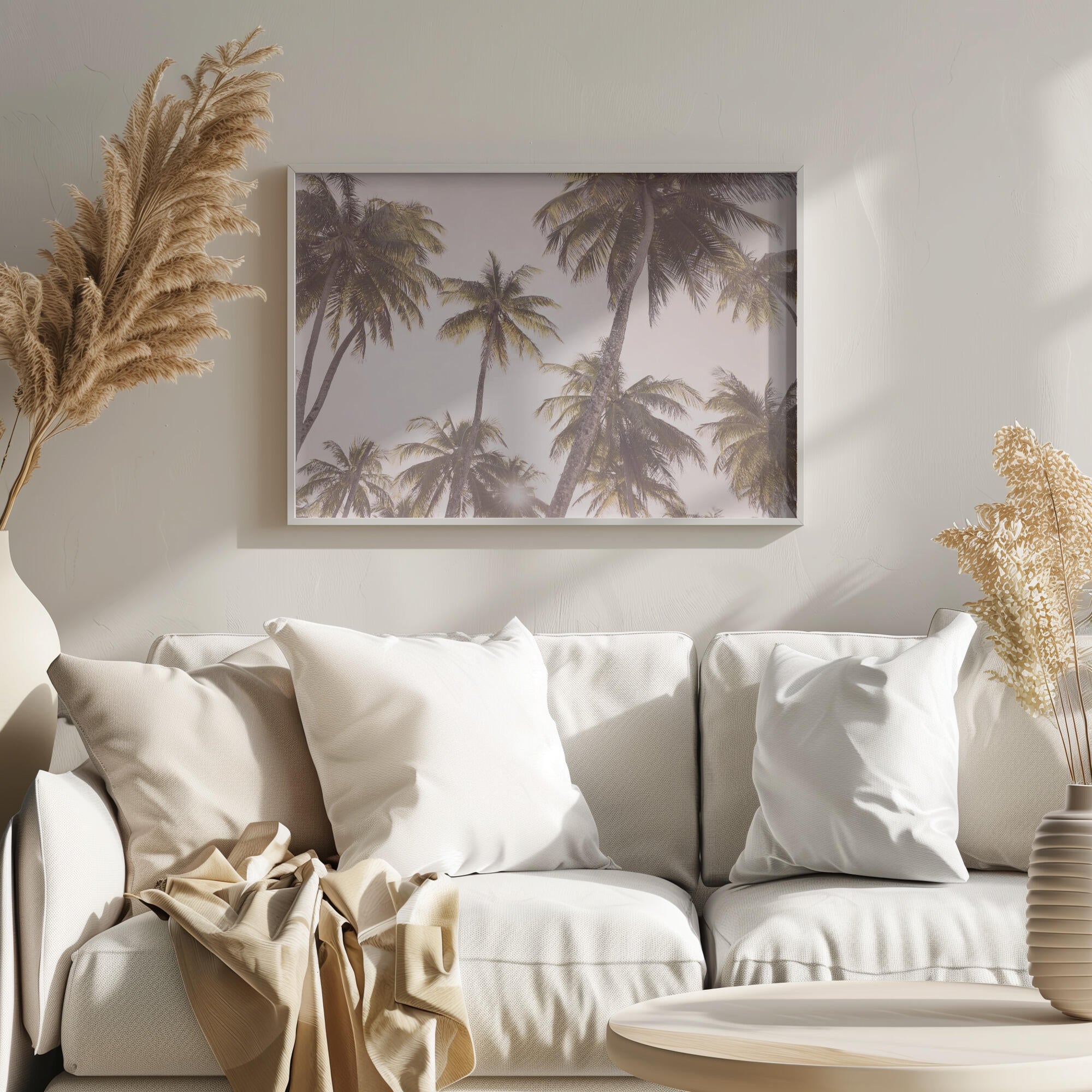 Blush Palm Trees