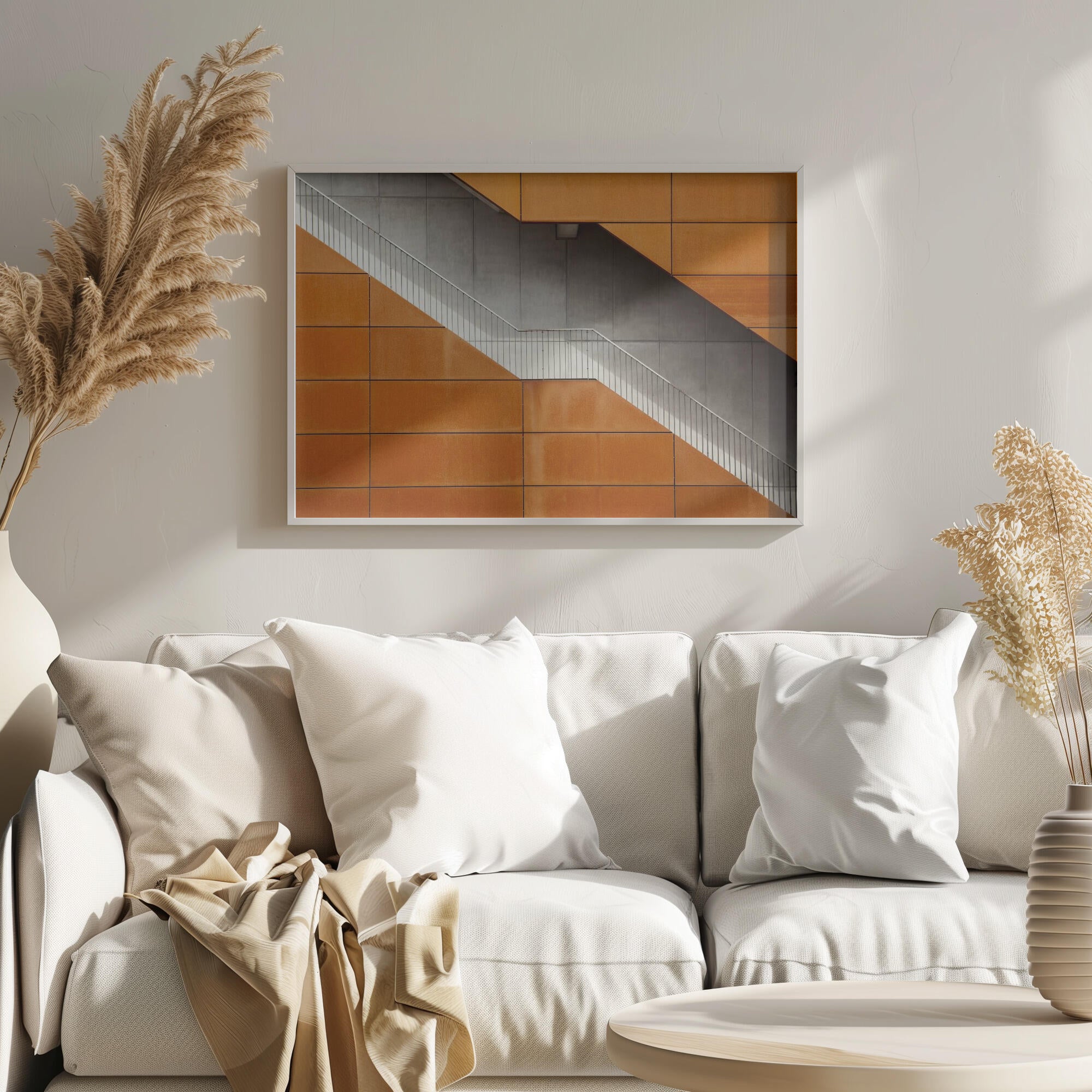 Orange Diagonal Staircase