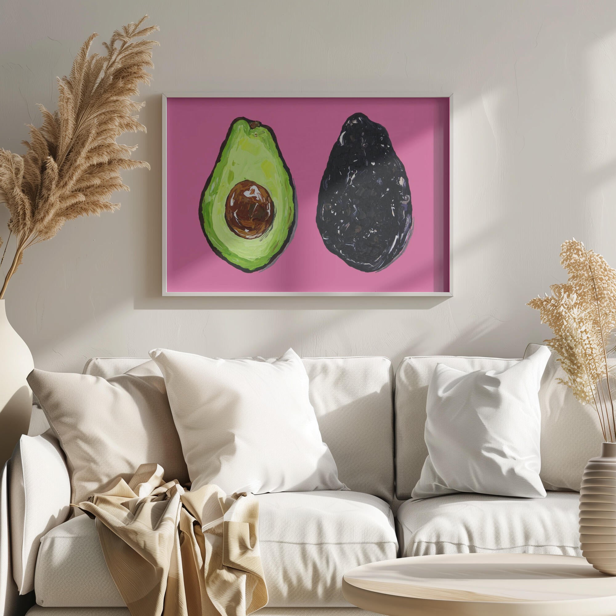 Avocado On Pink