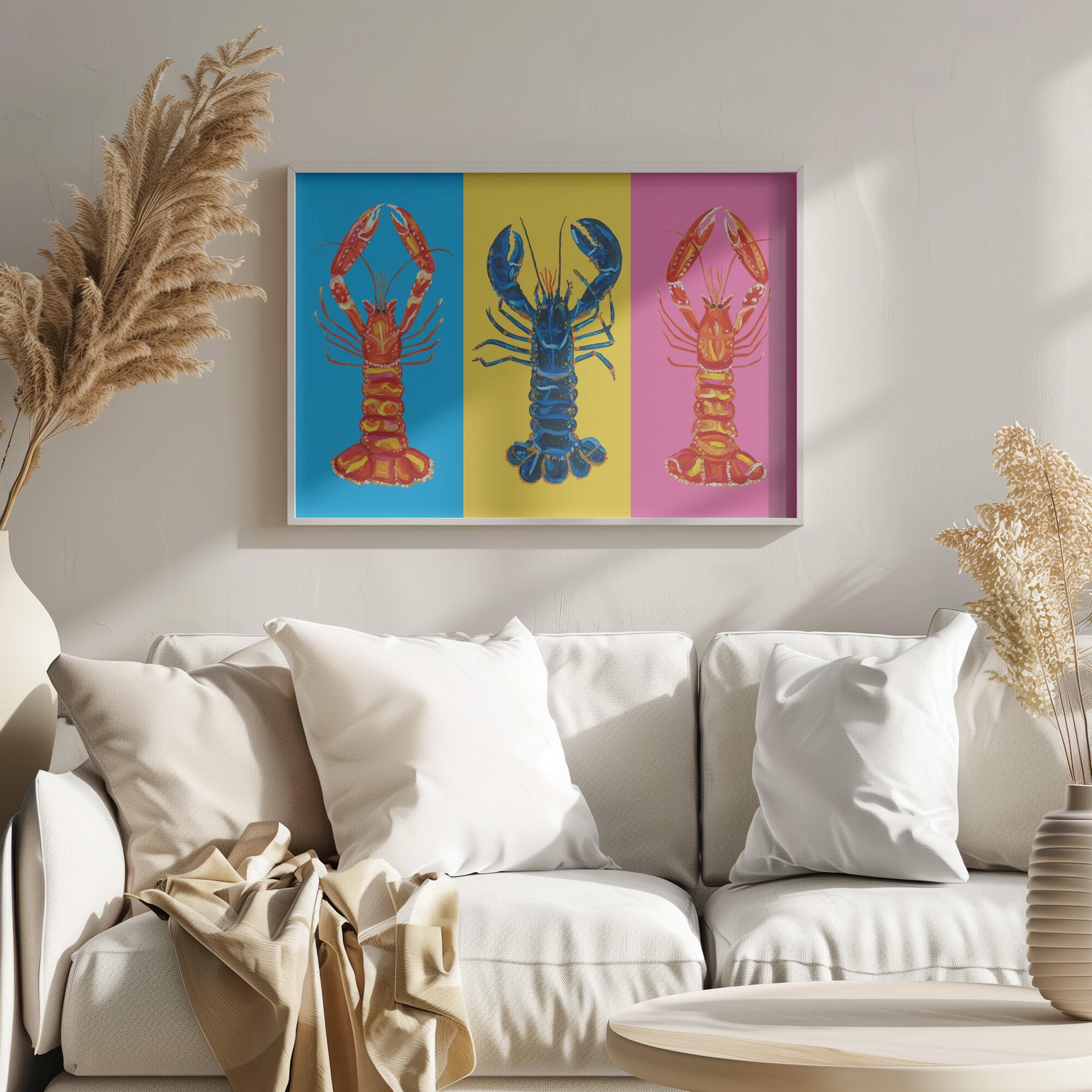 Lobster Langoustines Pop Art