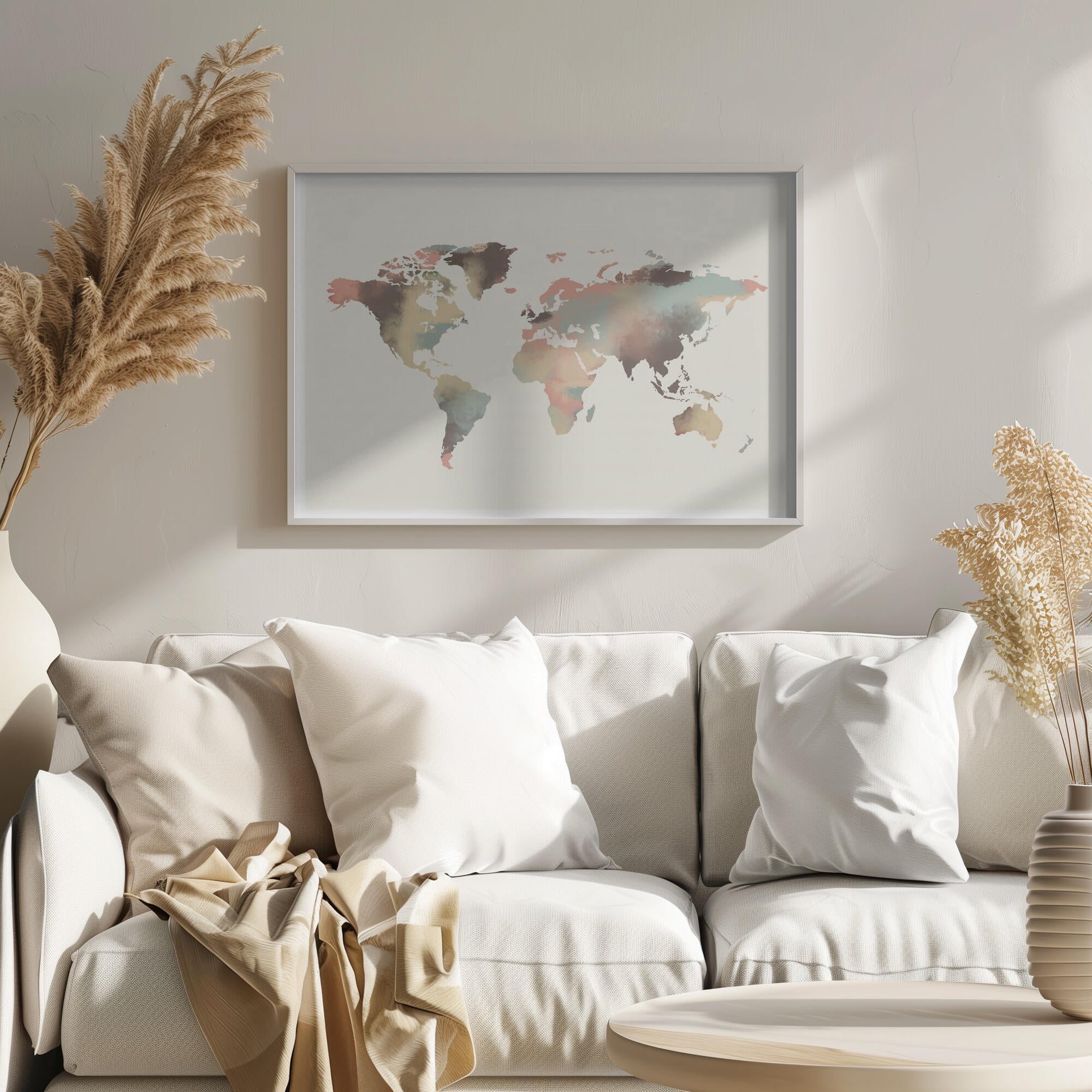 Watercolor World Map