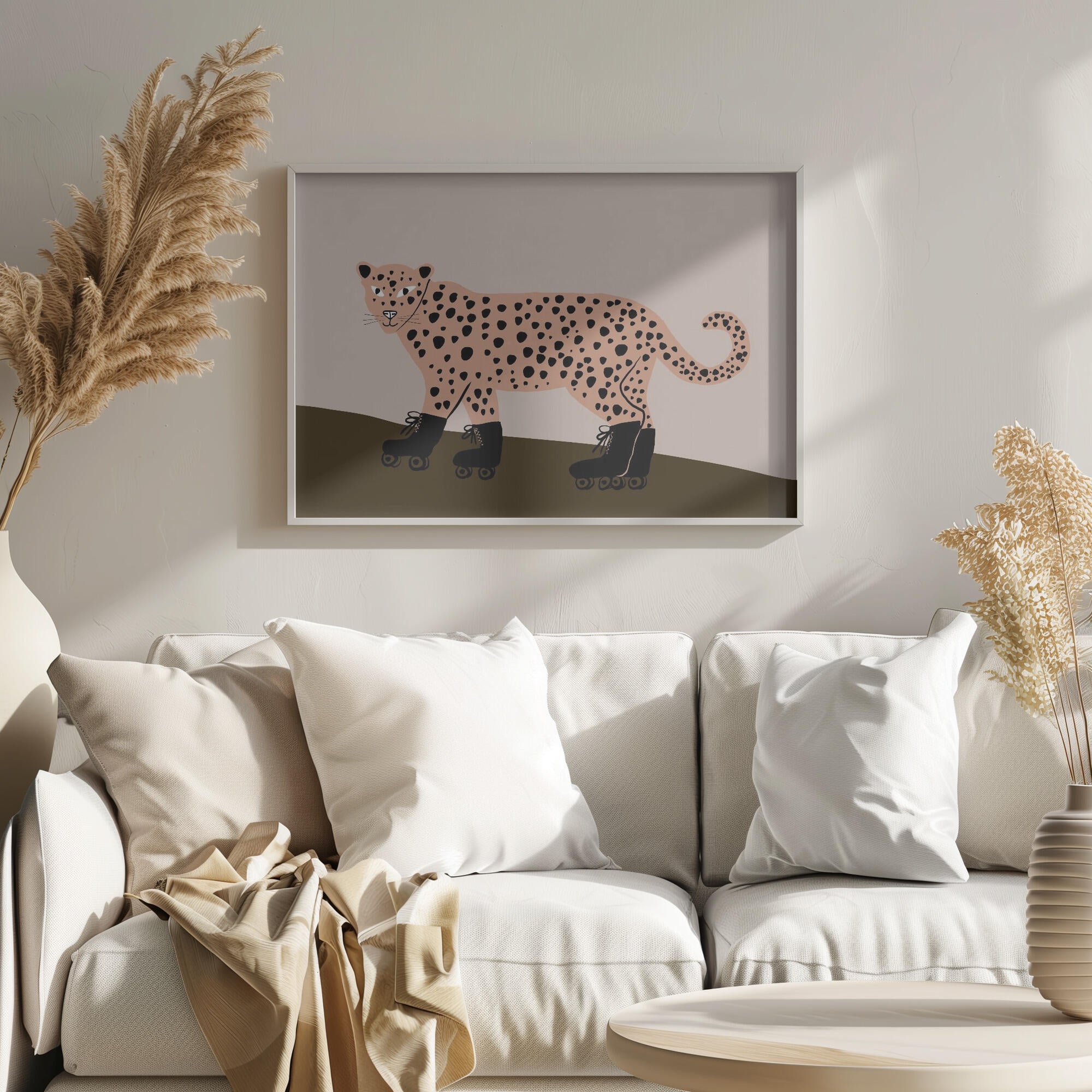 Leopard skating