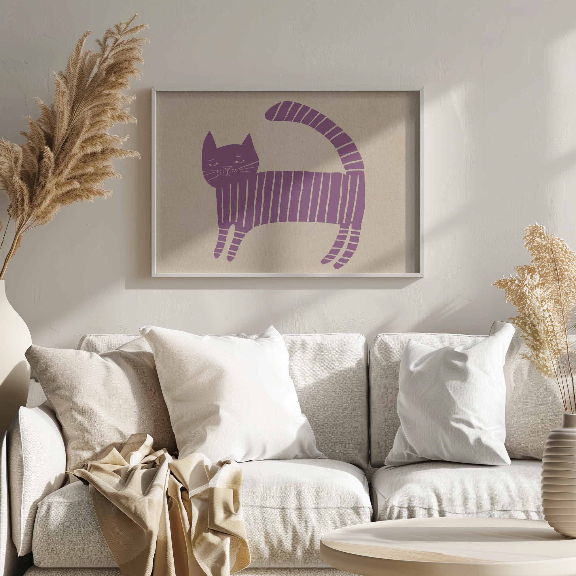 Mauve cat nursery