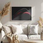 Sleek Red Architectural Curves