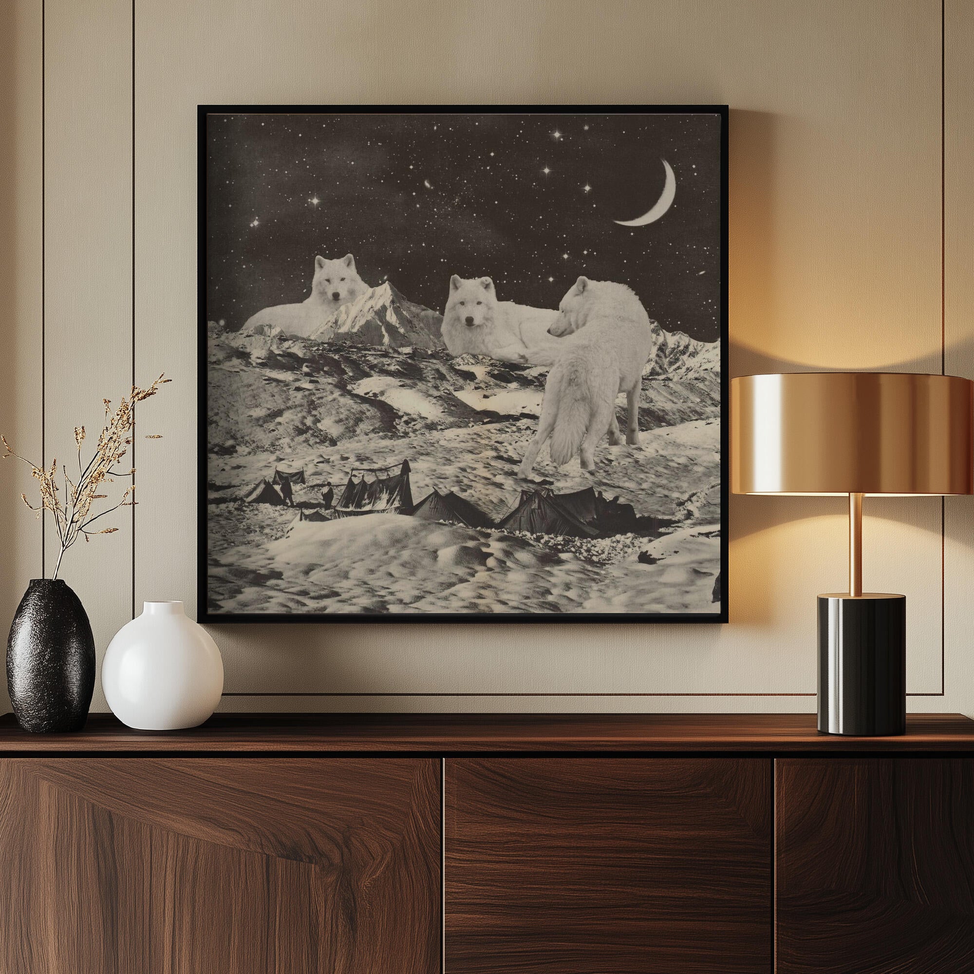 Giant White Wolves