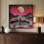 A Woman in Gazes at a Cosmic Landscape