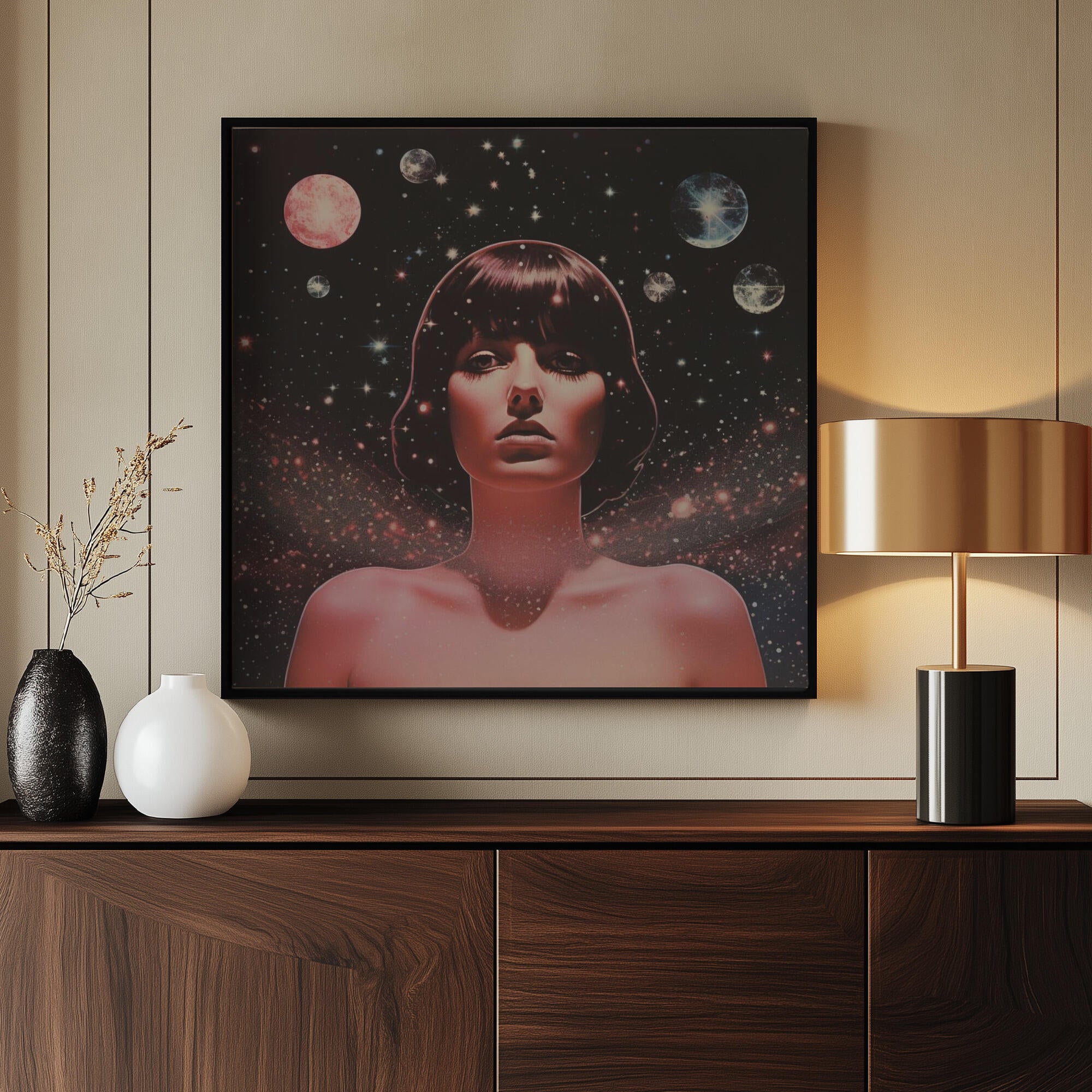 A Woman with Cosmic Elements