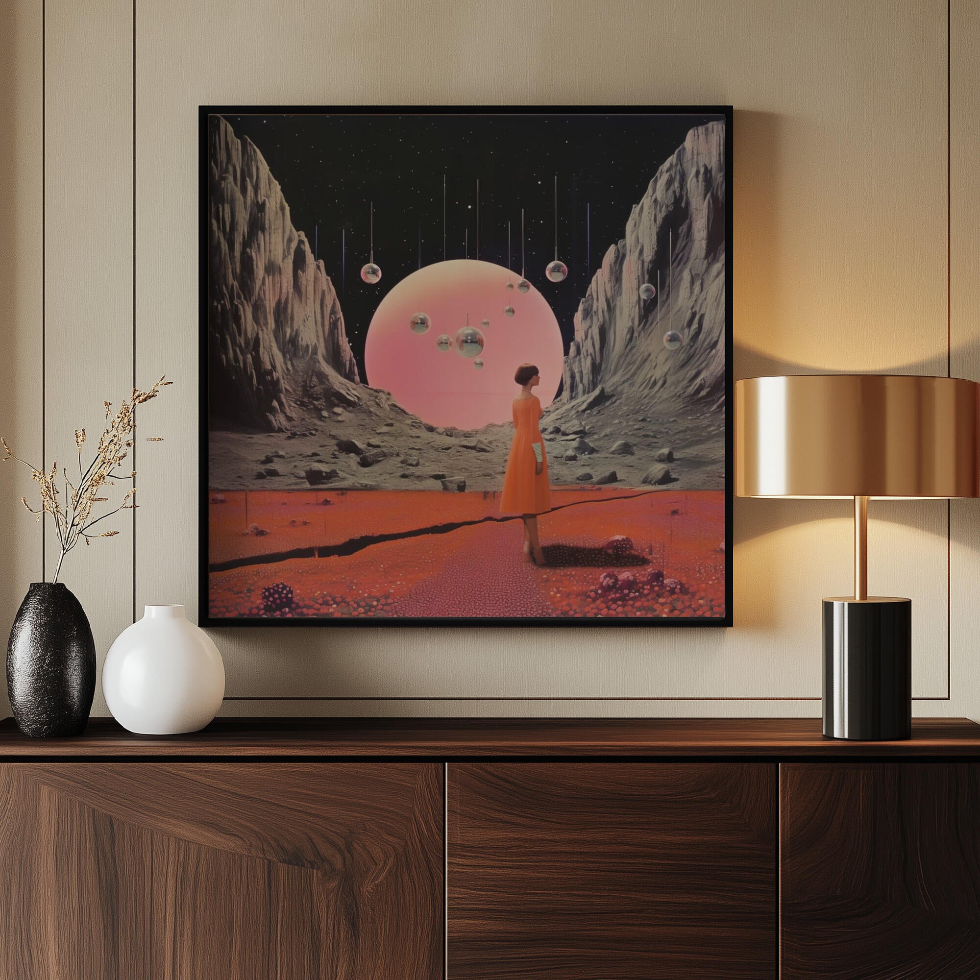 Round Space Collage Art