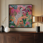 Zebra in the mountains