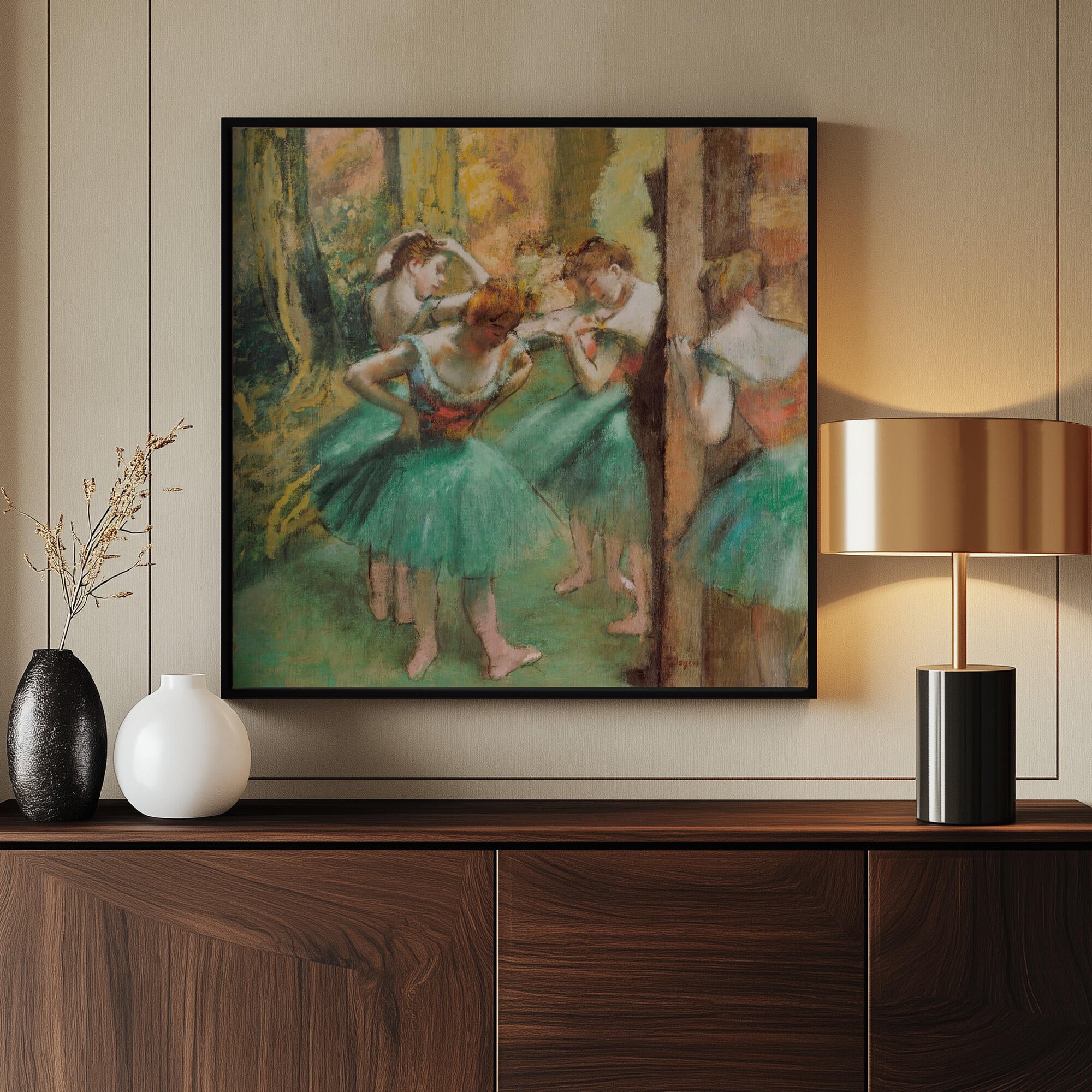 Dancers, Pink and Green