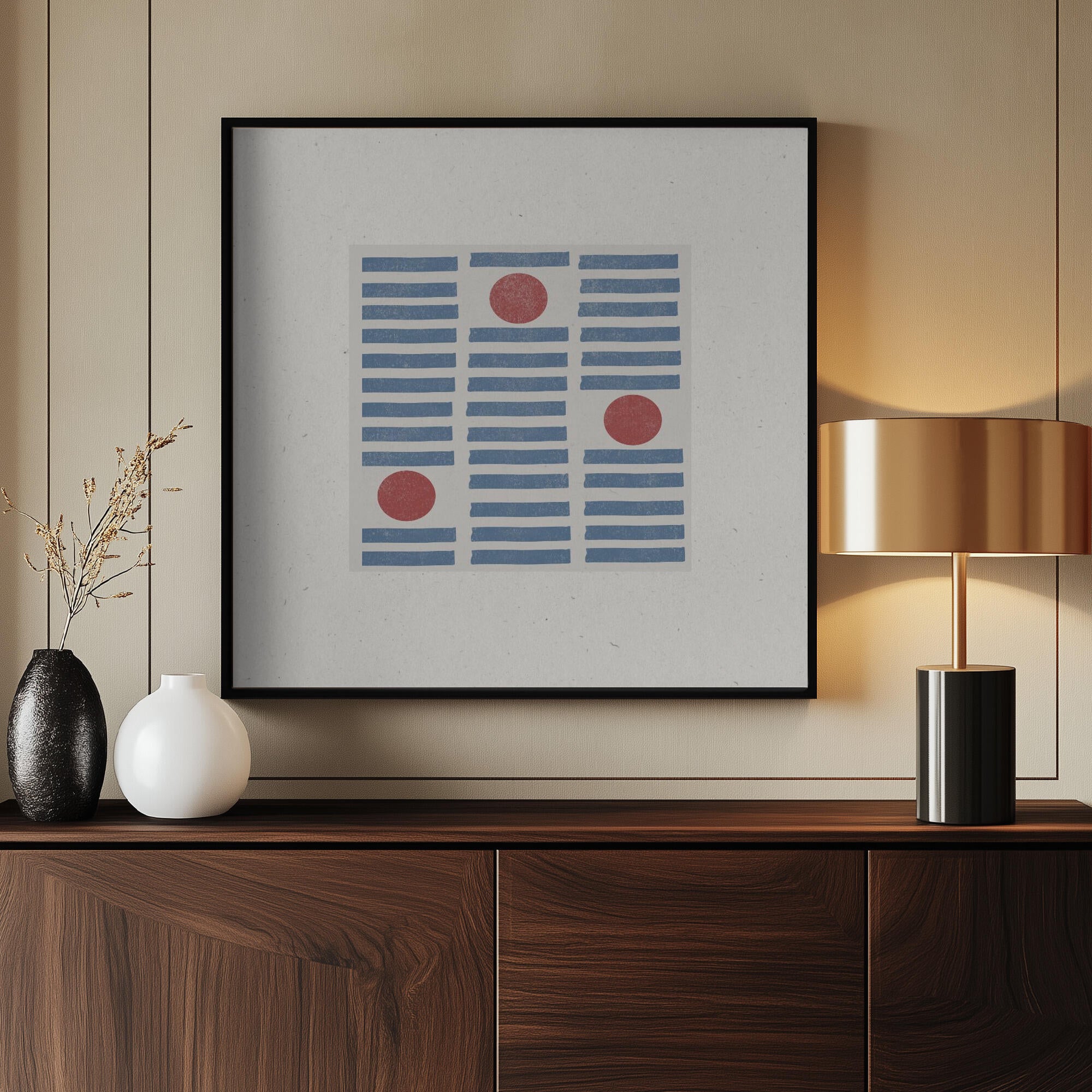 Red Circles, Blue Lines