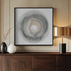 Calm Circles with Muted Gray and Beige Tones
