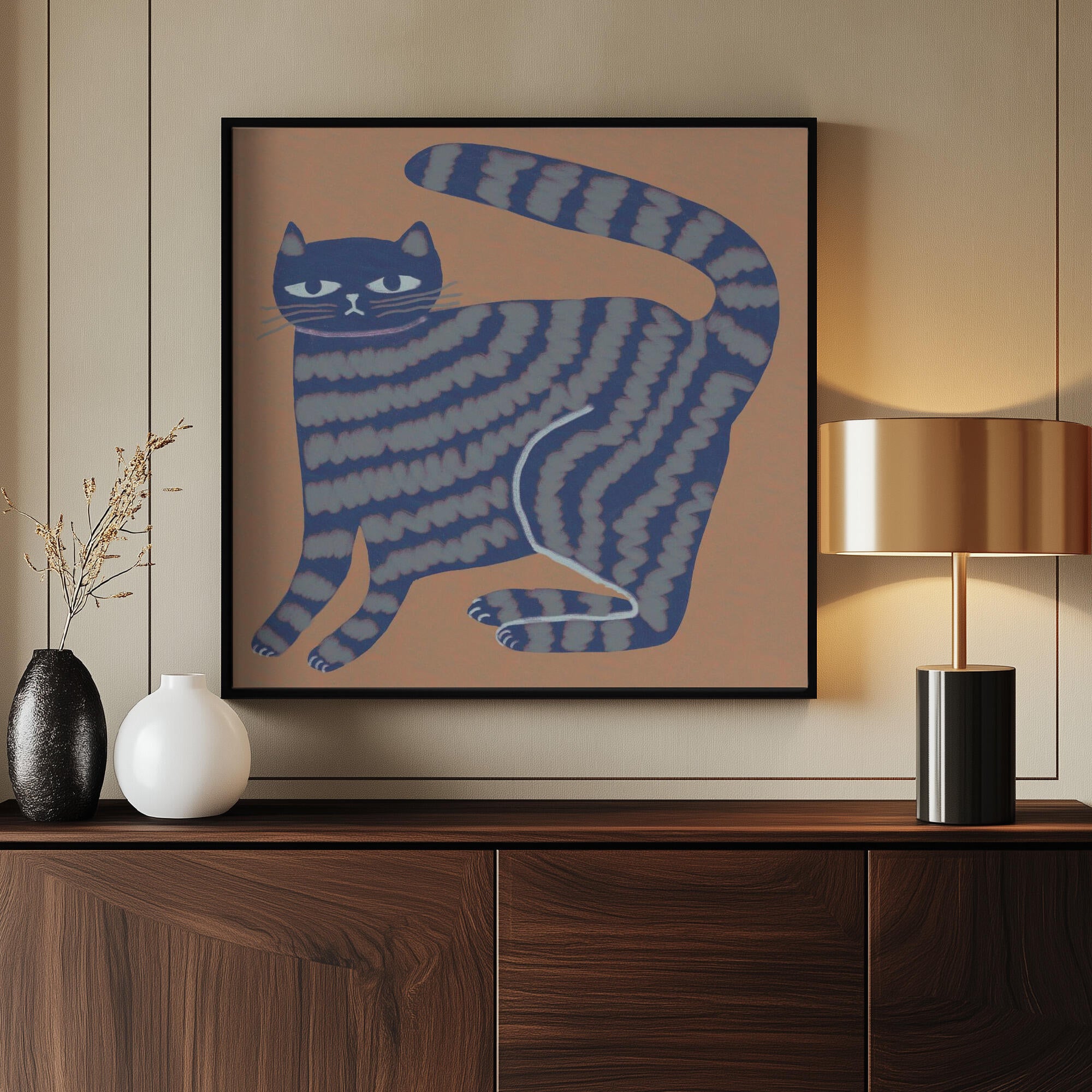 Cat with stripes