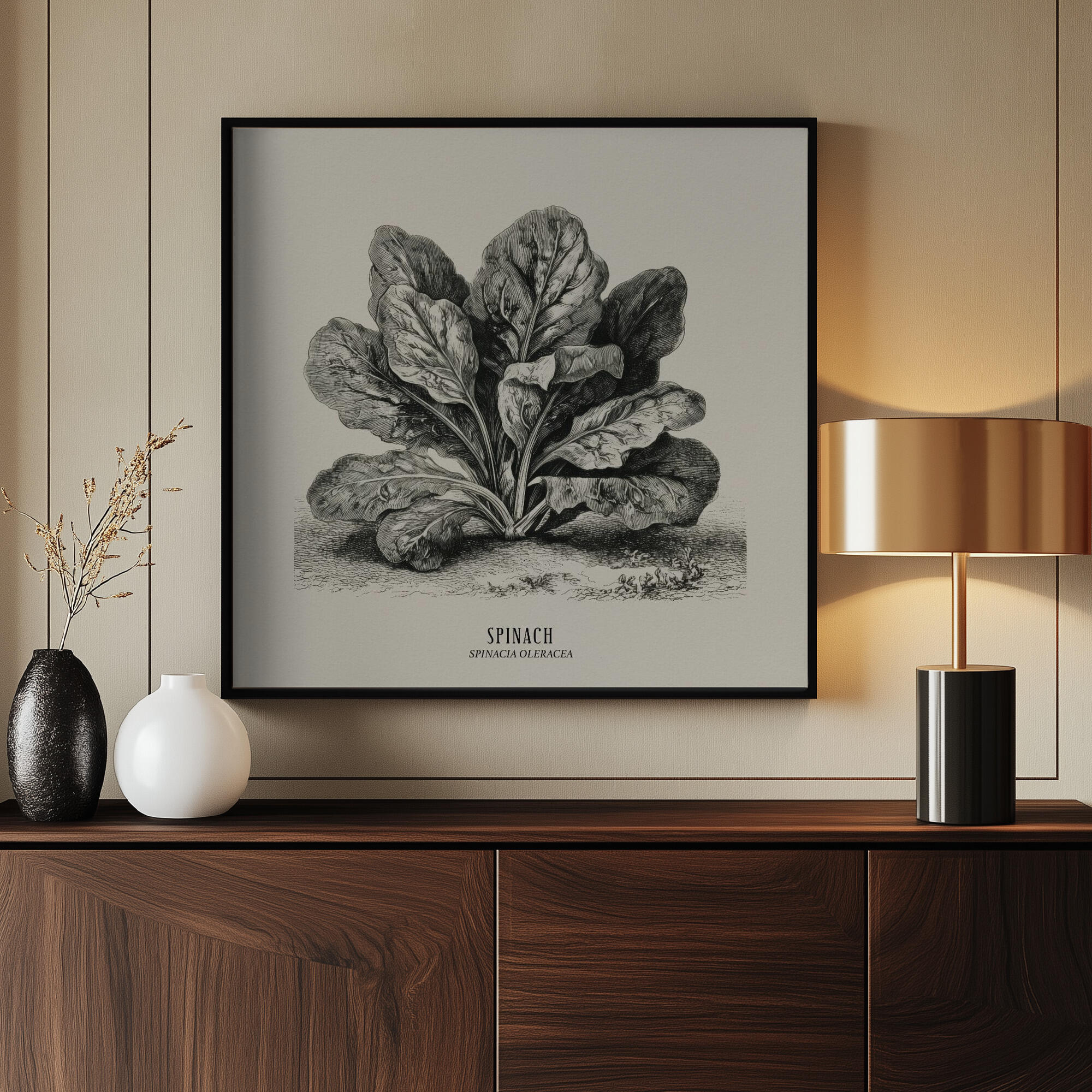 Vintage Vegetables - Spinach