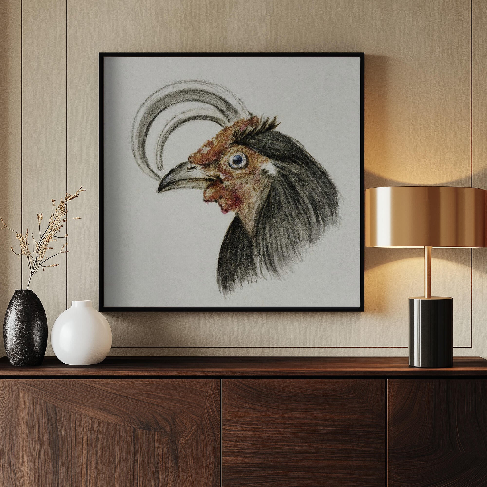 Head of a Rooster (1816)
