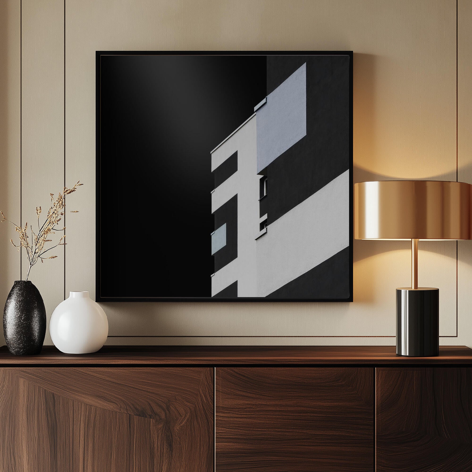 Sleek Geometric Building