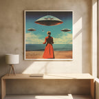 UFO Skies Collage Art