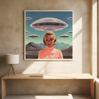 UFO Barbie Collage Art