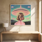 UFO Barbie Collage Art
