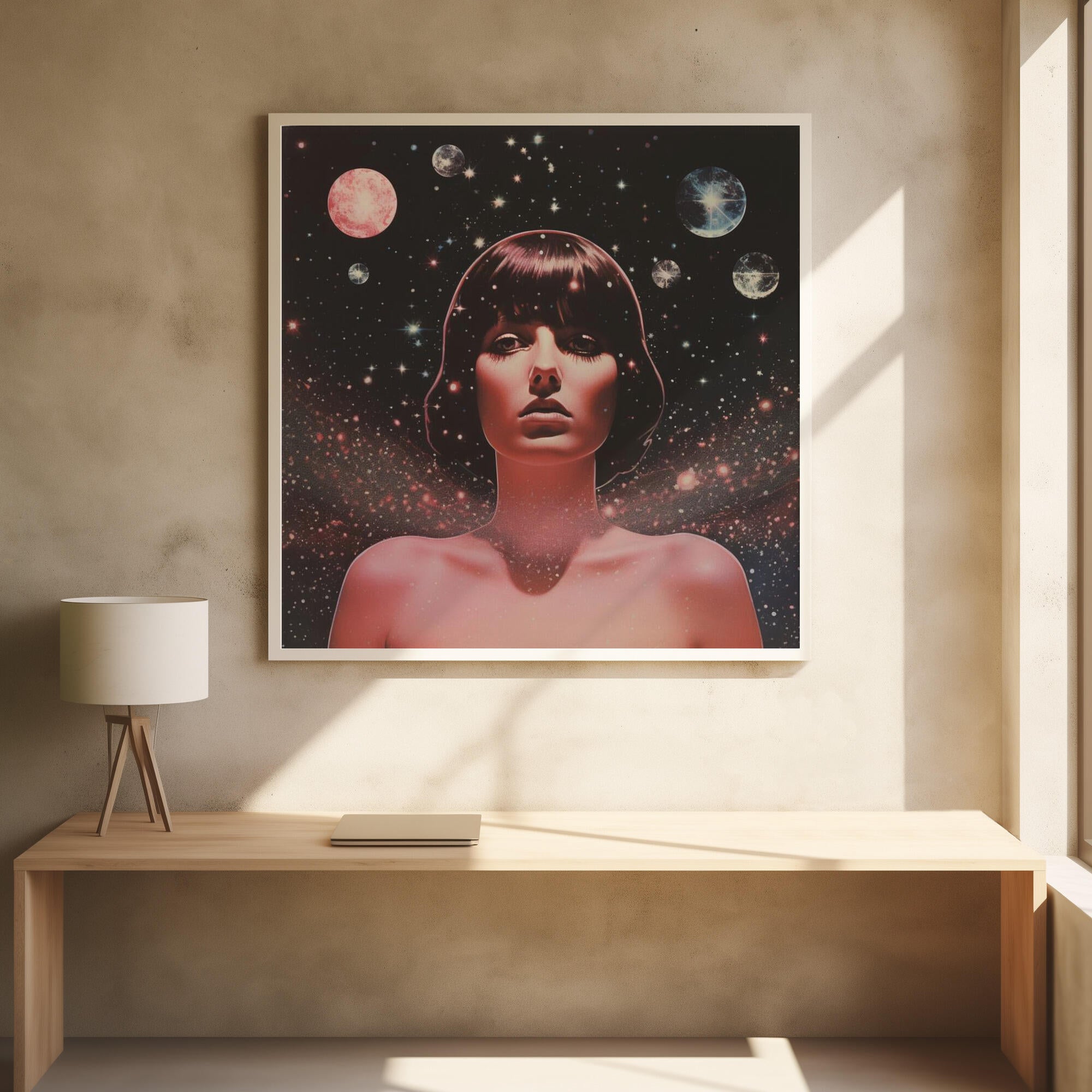 A Woman with Cosmic Elements