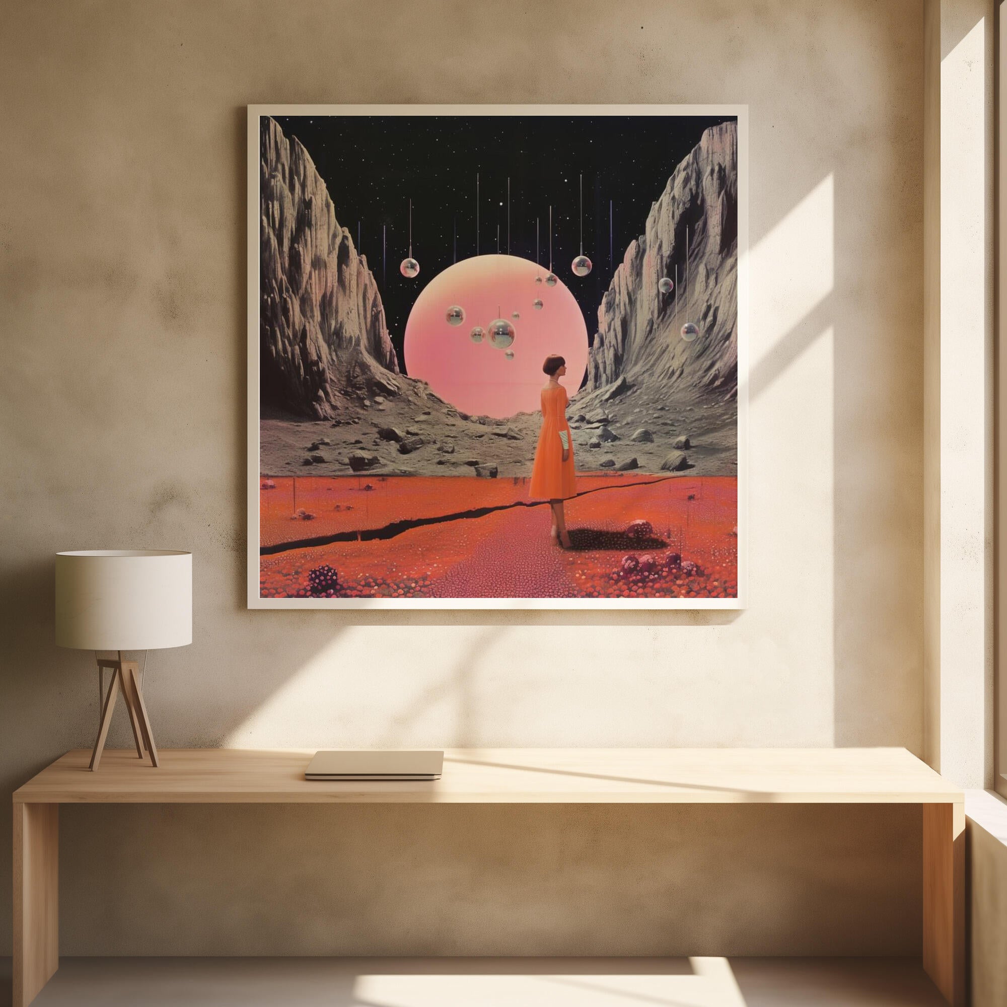 Round Space Collage Art