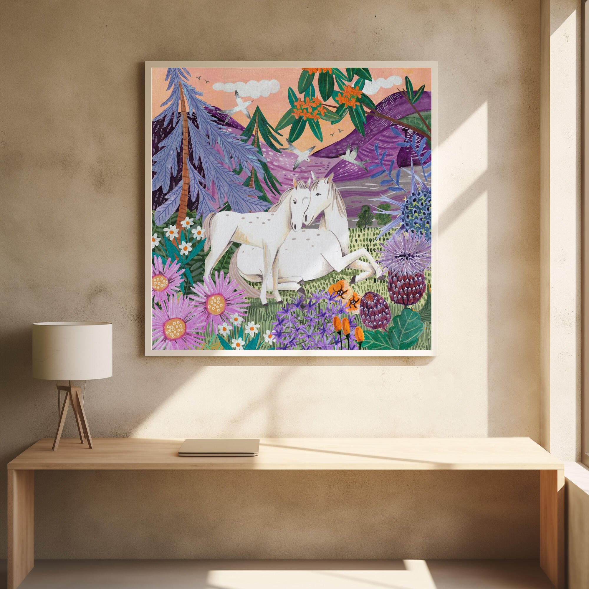 Horses in the Mountains