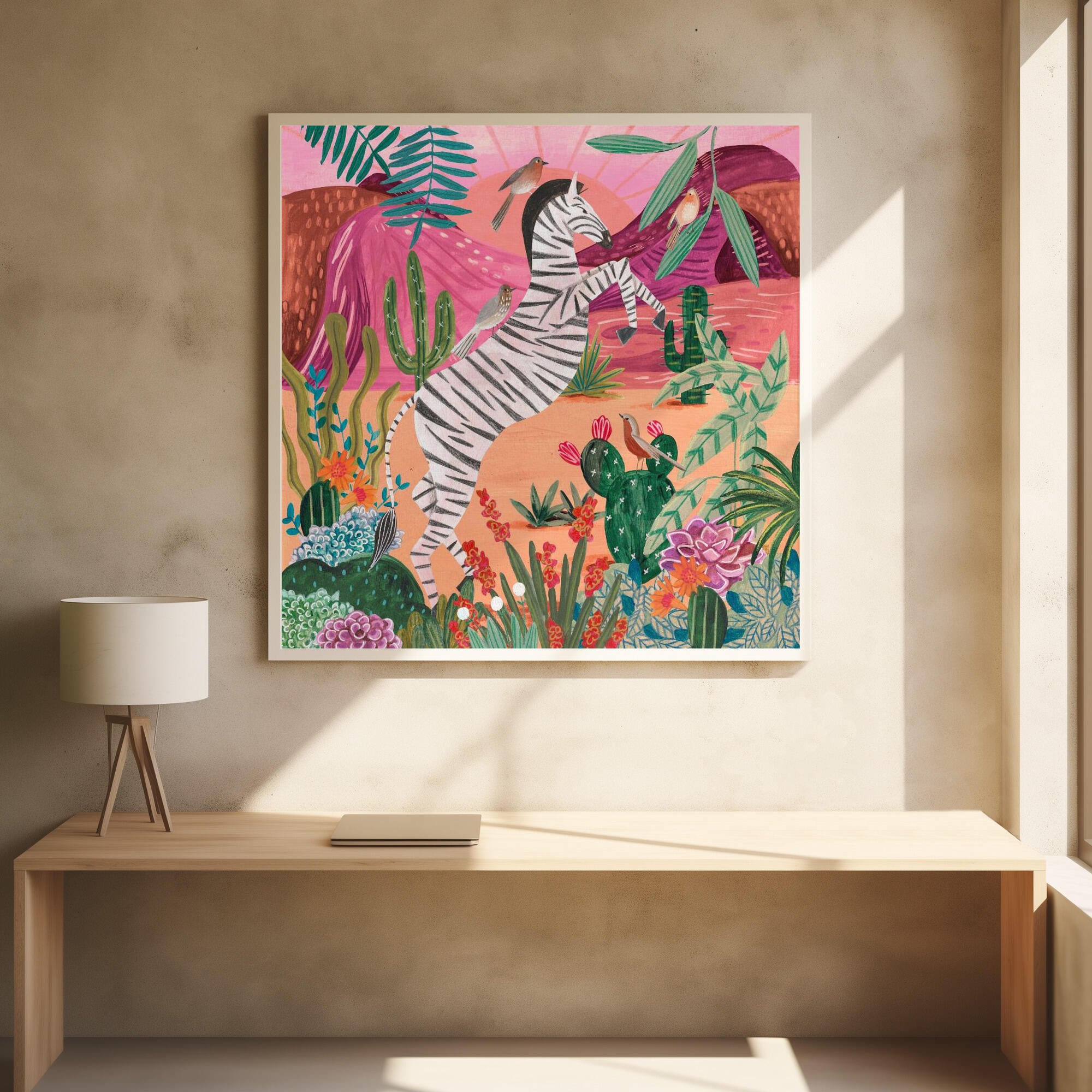 Zebra in the mountains