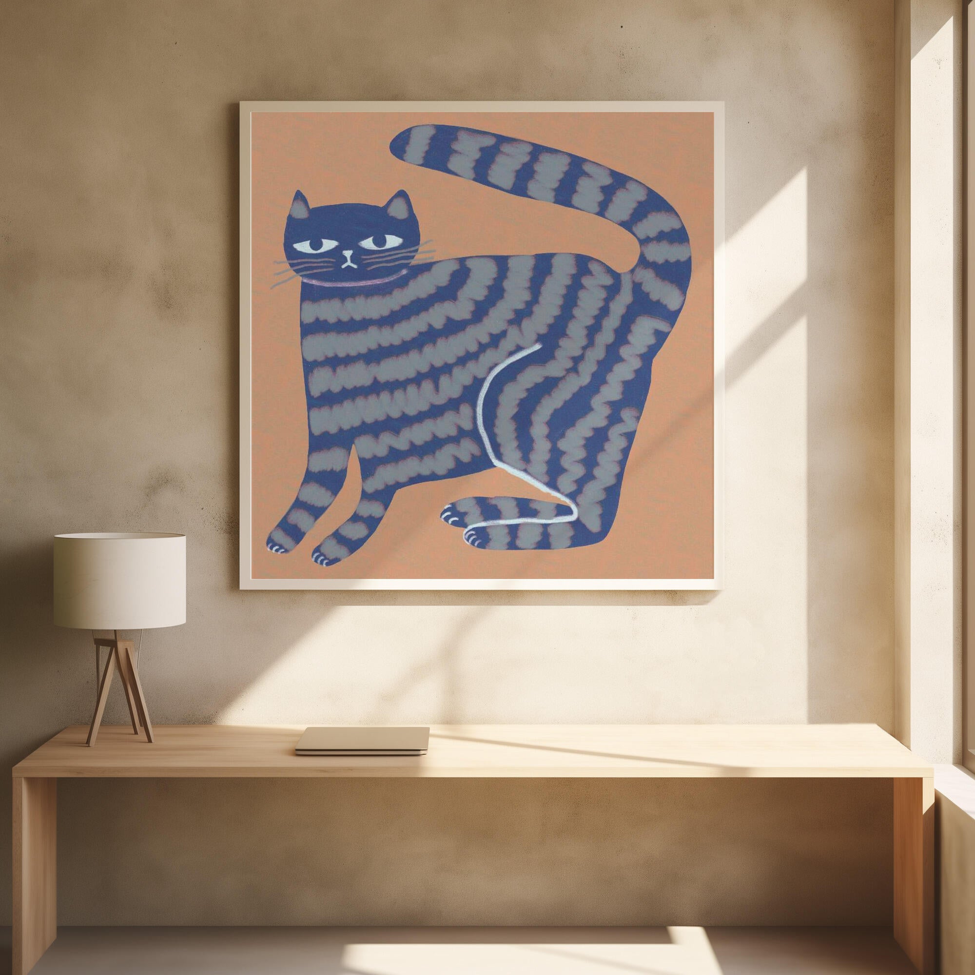 Cat with stripes